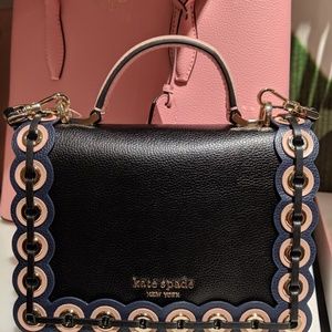 Kate Spade Black Patterson Drive Grommet pink gold